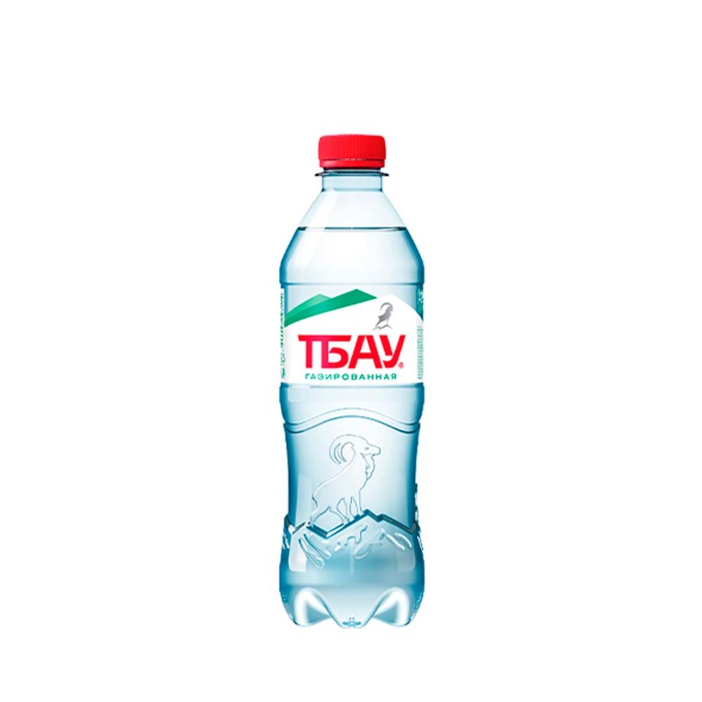 Горная родниковая вода «ТБАУ» газированная пэт 0,33л