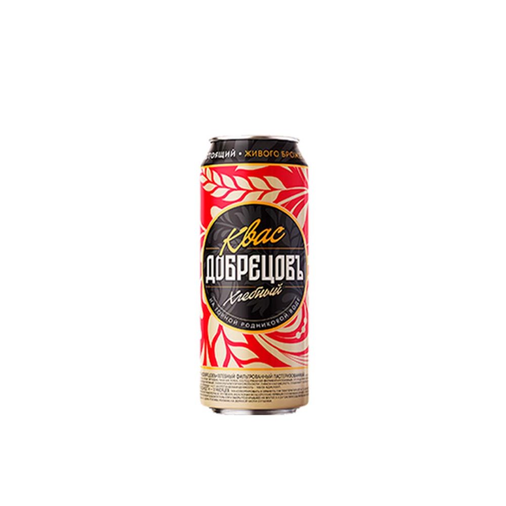 Квас «Добрецовъ" ж/б 0,33 л
